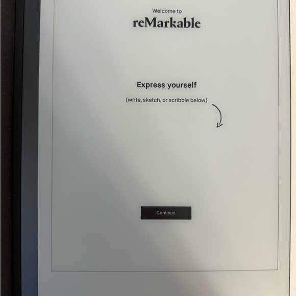 reMarkable 2 Tablet and Black leather Bookfolio case NEVER USED - Picture 2 of 8